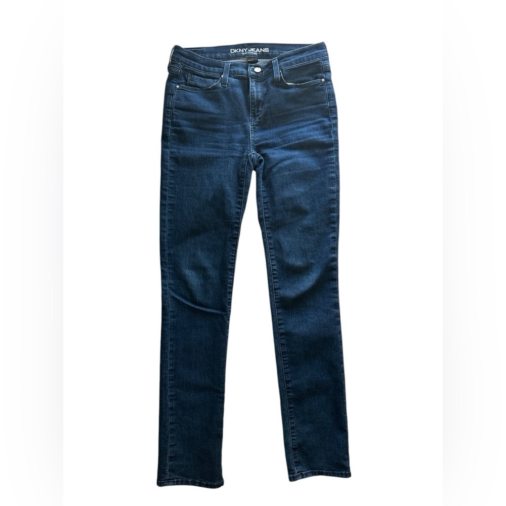 DKNY Jeans SoHo Straight Size 4 - Mid Rise Dark Wash